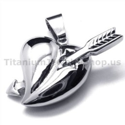 Cupid'S Arrows Titanium Hanger - Gratis Ketting