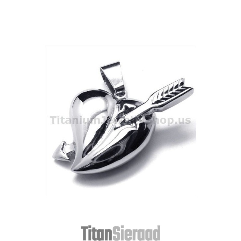 Cupid'S Arrows Titanium Hanger - Gratis Ketting Cupid'S Arrows Titanium Hanger - Gratis Ketting
