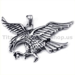 Titanium Eagle Hanger - Gratis Ketting