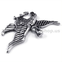 Titanium Eagle Hanger - Gratis Ketting