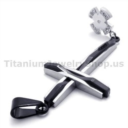 Afneembare Kruisvormige Titanium Hanger - Gratis Ketting
