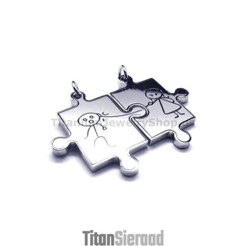 Legpuzzel Titanium Lovers Hangers - Gratis Kettingen
