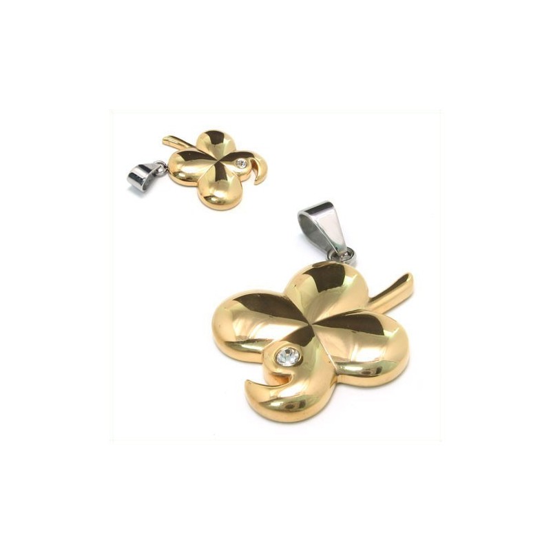 Mode Gouden Bloem Cadeau Titanium Ketting Hanger