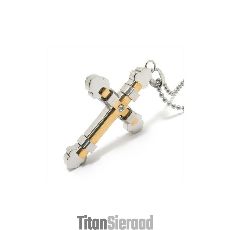 Heren Kruisketting Van Puur Titanium (Nieuw) Heren Kruisketting Van Puur Titanium (Nieuw)