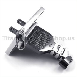 Stopcontact En Stekker Zwarte Titanium Liefhebbers Hangers-Gratis Kettingen