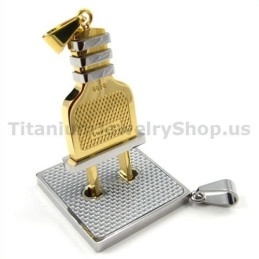 Socket En Plug Gloden Titanium Lovers Hangers-Gratis Kettingen