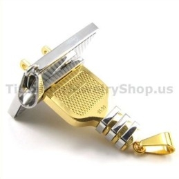 Socket En Plug Gloden Titanium Lovers Hangers-Gratis Kettingen
