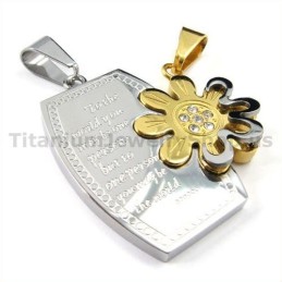 Gloden Titanium Lovers Hangers - Gratis Kettingen