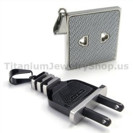 Titanium Hangers Voor Liefhebbers Van Stopcontacten En Stekkers - Gratis Kettingen