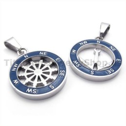 Anker En Roer Titanium Liefhebbers Hangers-Gratis Kettingen