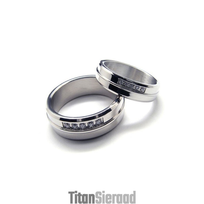 Titanium Diamanten Ringen Voor Dames