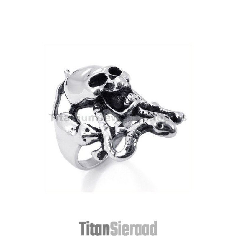 Slangenschedel Titanium Ring Slangenschedel Titanium Ring