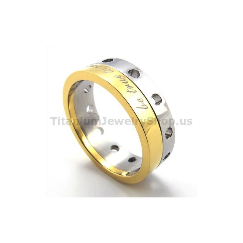 Gloden Titanium Ring Gloden Titanium Ring
