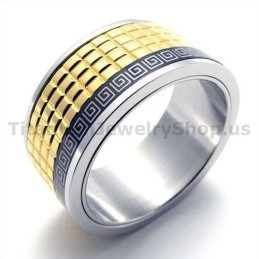 Gloden Titanium Ring