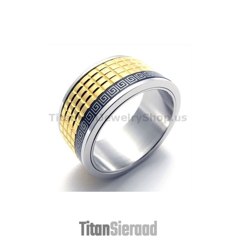 Gloden Titanium Ring