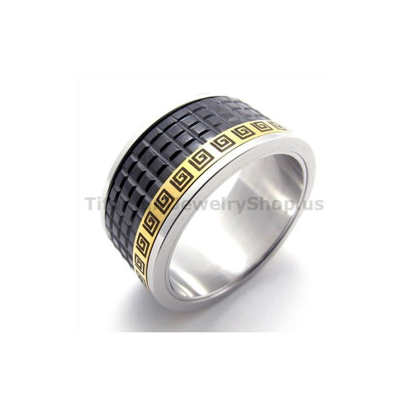 Zwarte Titanium Ring