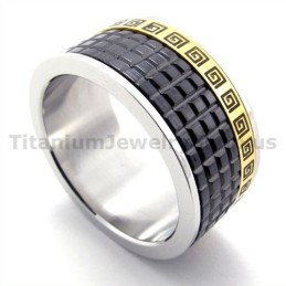 Zwarte Titanium Ring