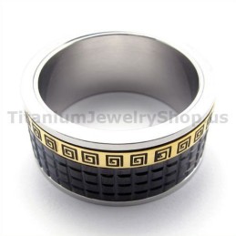 Zwarte Titanium Ring