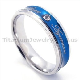 Lievelingsring Van Titanium Met Diamant