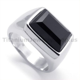 Titanium Ring Met Zirkoon