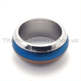 Driekleurige Titanium Ring