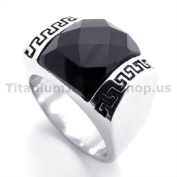 Titanium Ring Met Zirkoon