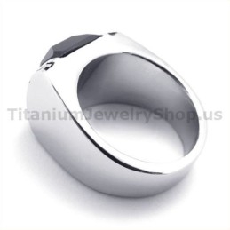 Titanium Ring Met Zirkoon