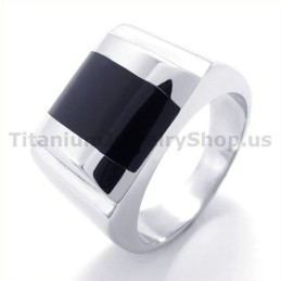 Titanium Ring Met Zirkoon