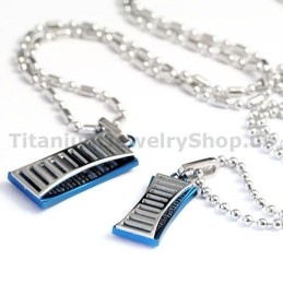 Titanium Hangers Voor Geliefden Valentijnsdag Cadeau - Gratis Kettingen