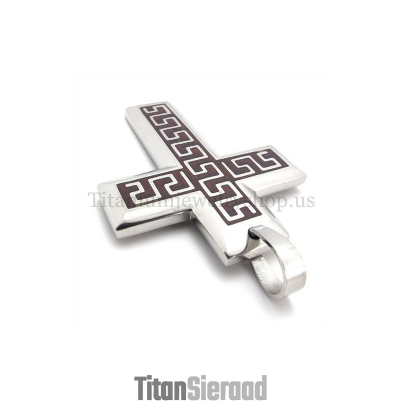 Koffie Mode Heren Titanium Kruis Hanger Koffie Mode Heren Titanium Kruis Hanger