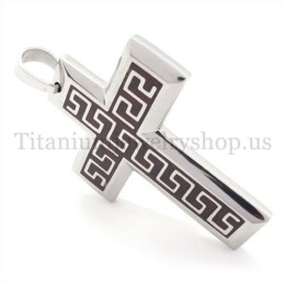 Koffie Mode Heren Titanium Kruis Hanger