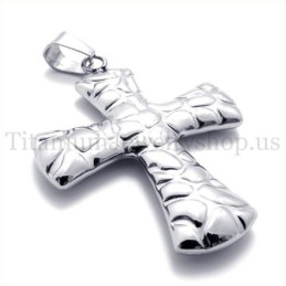 Mode Met Geplaveide Titanium Kruishanger