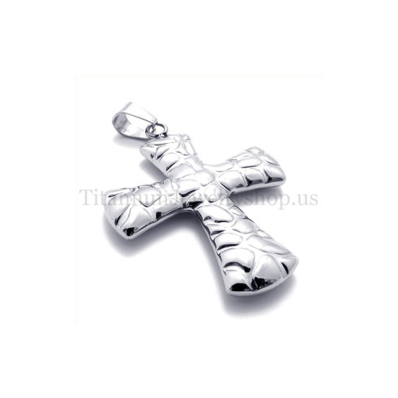 Mode Met Geplaveide Titanium Kruishanger Mode Met Geplaveide Titanium Kruishanger