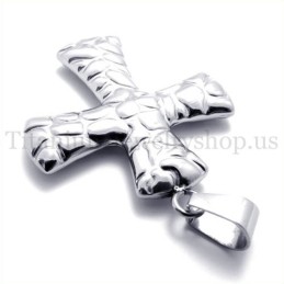 Mode Met Geplaveide Titanium Kruishanger