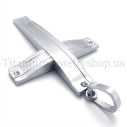 Zilveren Super Succinct Fashion Titanium Kruis Hanger
