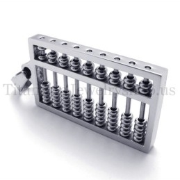 Zilveren Abacus Titanium Hanger