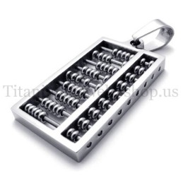 Zilveren Abacus Titanium Hanger