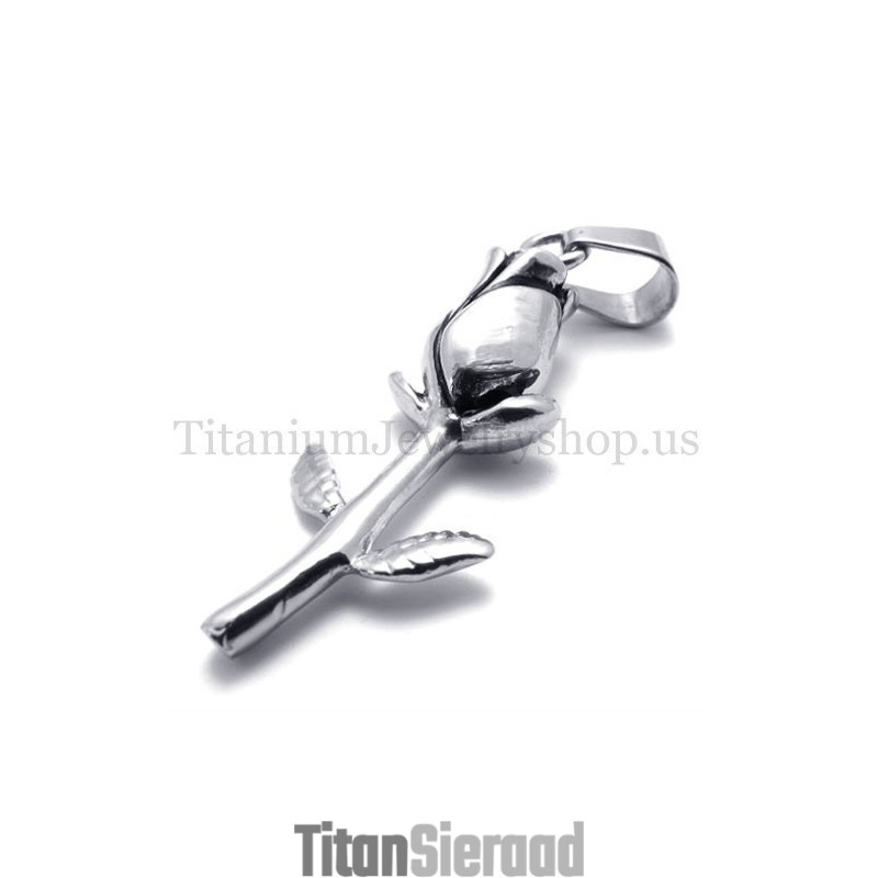 Zilveren Prachtige Roos Titanium Hanger Zilveren Prachtige Roos Titanium Hanger