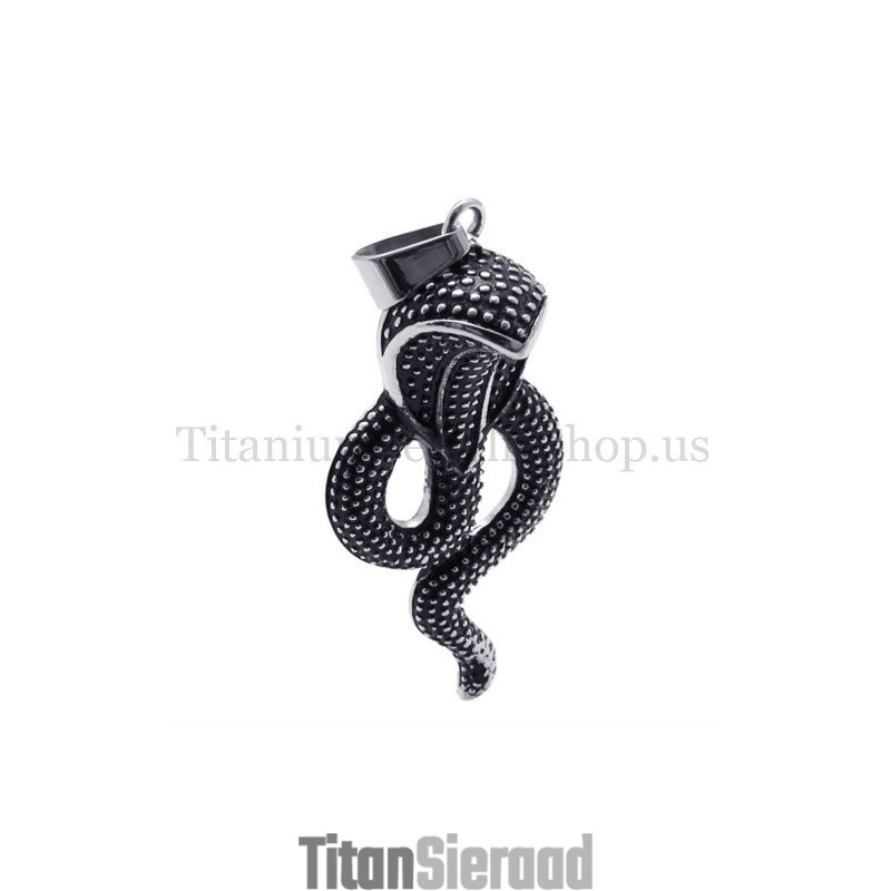 Zwarte Koningscobra Titanium Hanger