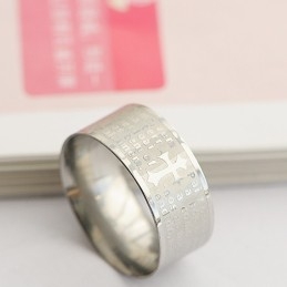 Bijbelman Titanium Ring Kruis