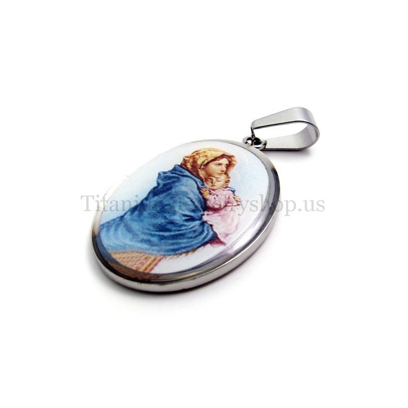 Madonna En Jezus Serie Titanium Hanger Madonna En Jezus Serie Titanium Hanger