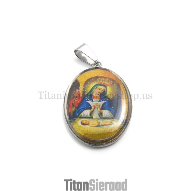 Madonna En Jezus Serie Titanium Hanger Madonna En Jezus Serie Titanium Hanger