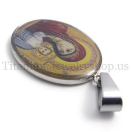 Madonna En Jezus Serie Puur Titanium Hanger