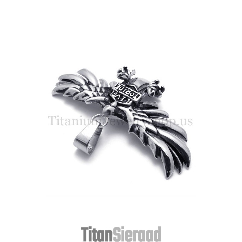 Titanium Hanger Met De Vleugels Van Een Adelaar Titanium Hanger Met De Vleugels Van Een Adelaar