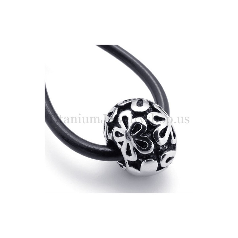 Zilveren Bloemen Gelukskraal Titanium Hanger Zilveren Bloemen Gelukskraal Titanium Hanger