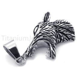 Nieuwe Klassieke Wolfkop Titanium Hanger