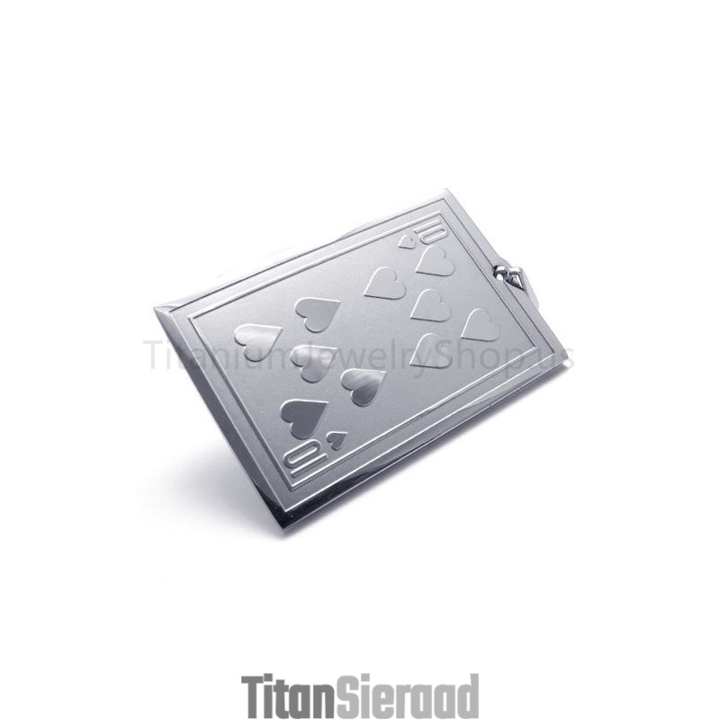 Nieuwe Zilveren Speelkaarthanger Van Titanium (10) Nieuwe Zilveren Speelkaarthanger Van Titanium (10)