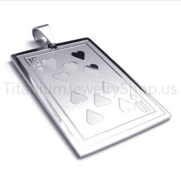 Nieuwe Zilveren Speelkaarthanger Van Titanium (10)