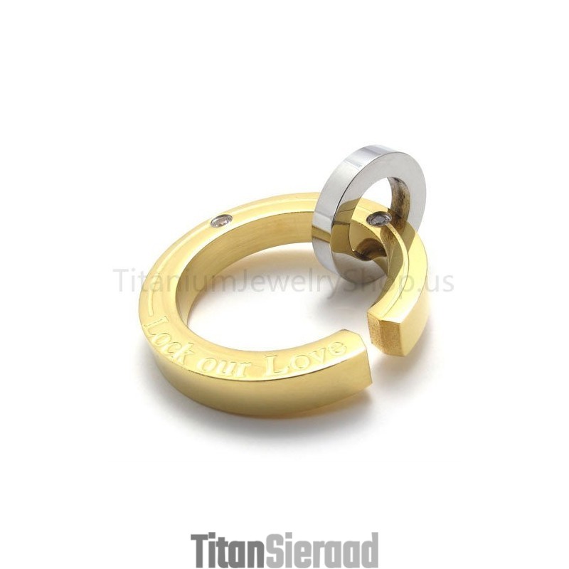 Nieuwe Breukring Gouden Titanium Hanger Nieuwe Breukring Gouden Titanium Hanger