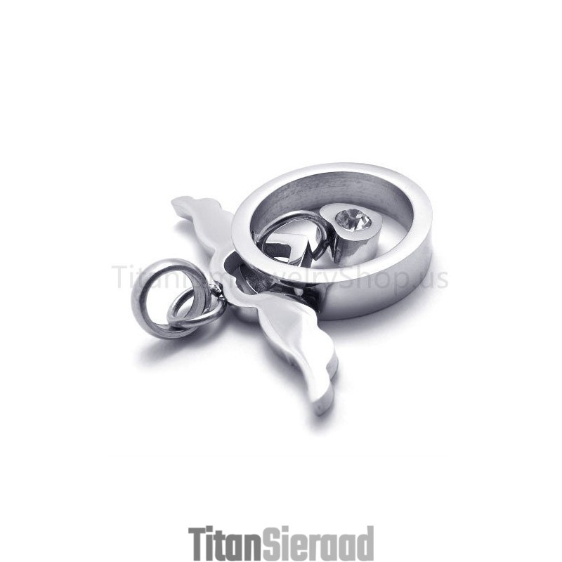 Nieuwe Mooie Zilveren Titanium Hanger